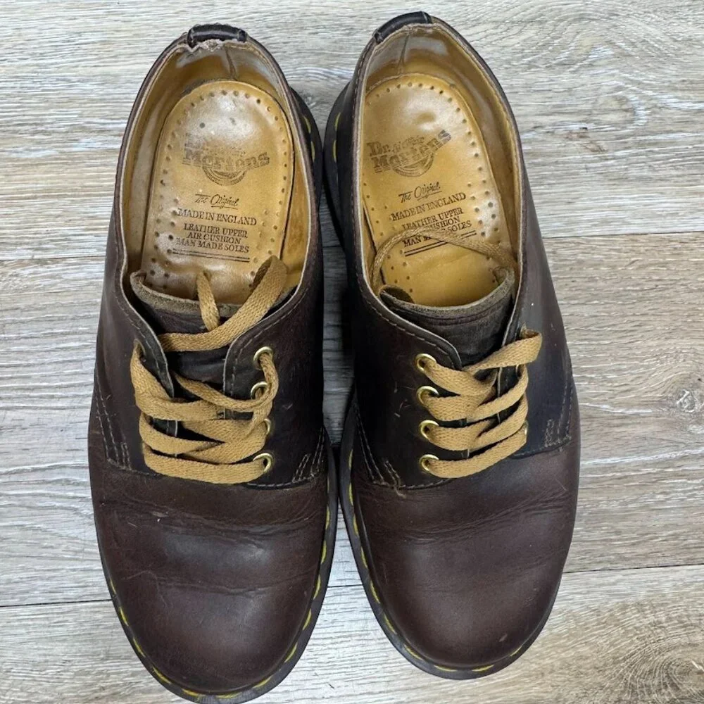Dr. Martens Brown Leather Vintage Oxford Made in England Men's Size 4/Wo…